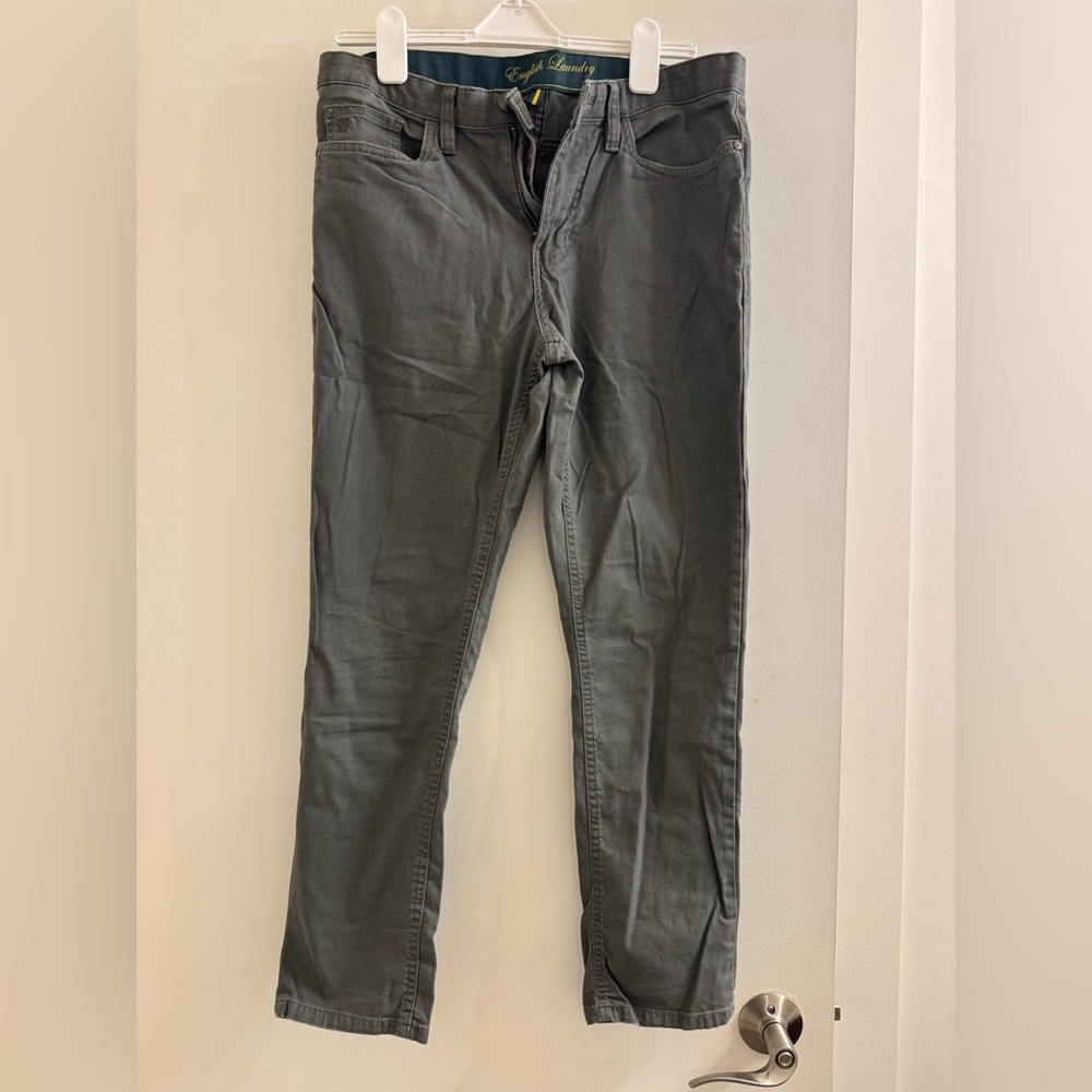 English Laundry hunter green pants. Size 32x30